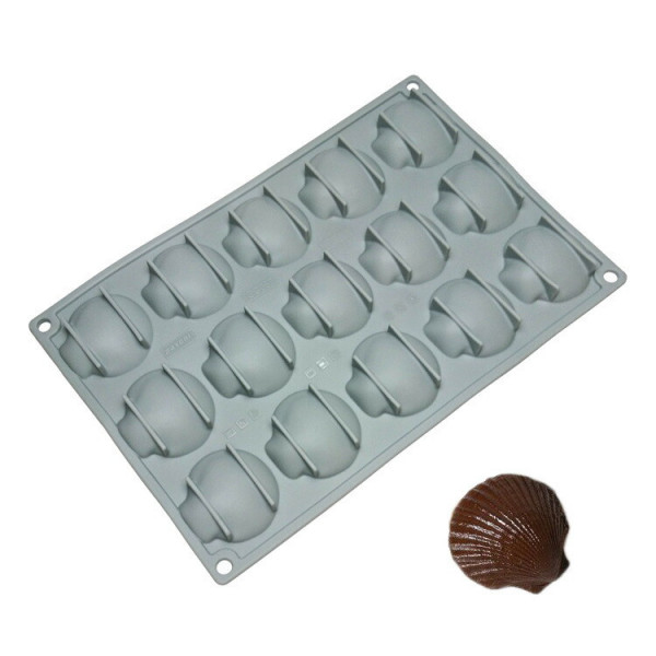 Forma din silicon Scallop - 15 cavitati