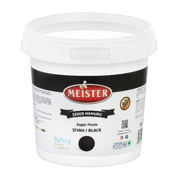 Pasta de zahar -NEGRU - 1 kg - Meister