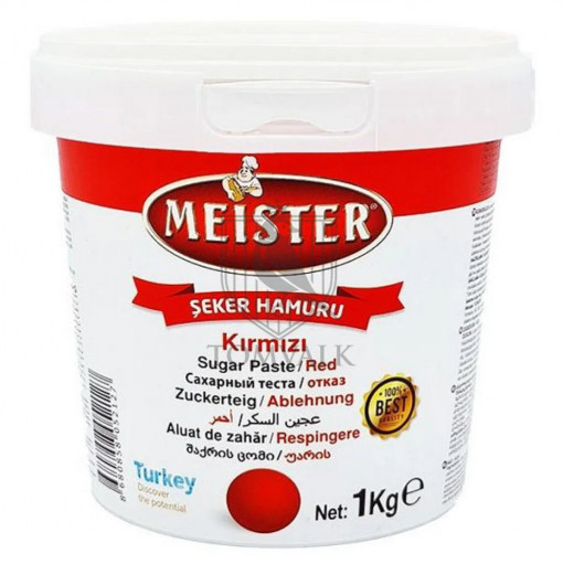 Pasta de zahar - ROSU - 1 kg - Meister
