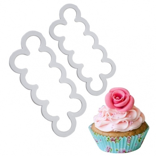 Set 2 decupatoare pentru realizare flori de trandafir - Viva.z - T0100104