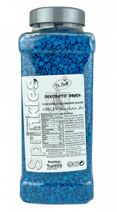 Sprinkles confetti - Albastru- Dr Gusto - 800 g