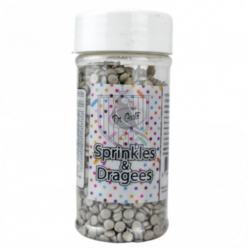 Sprinkles Confetti Argintii - Dr Gusto - 70gr
