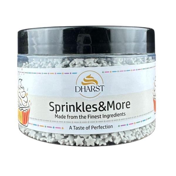 Sprinkles stelute argintii - 100 gr - Dharst