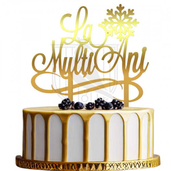 Topper pentru tort "La multi ani" SiS