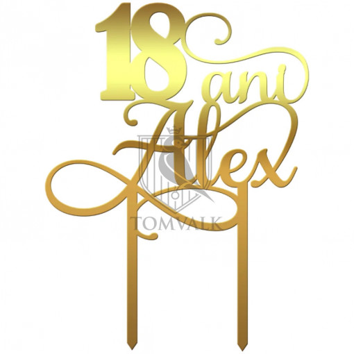Topper tort "18" Pxn