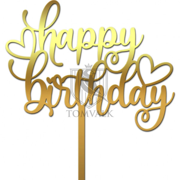 Topper tort "Happy Birthday" I2n