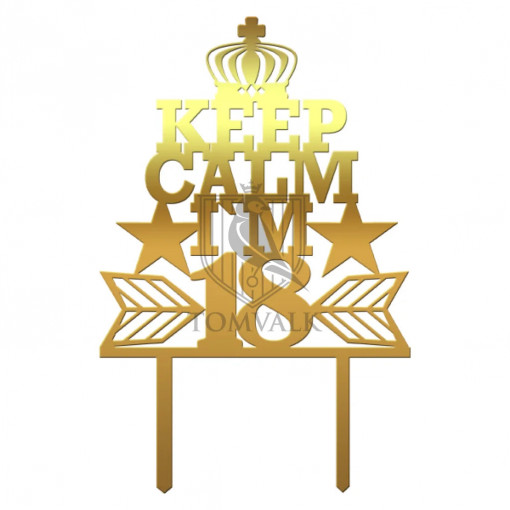 Topper tort "Keep Calm"