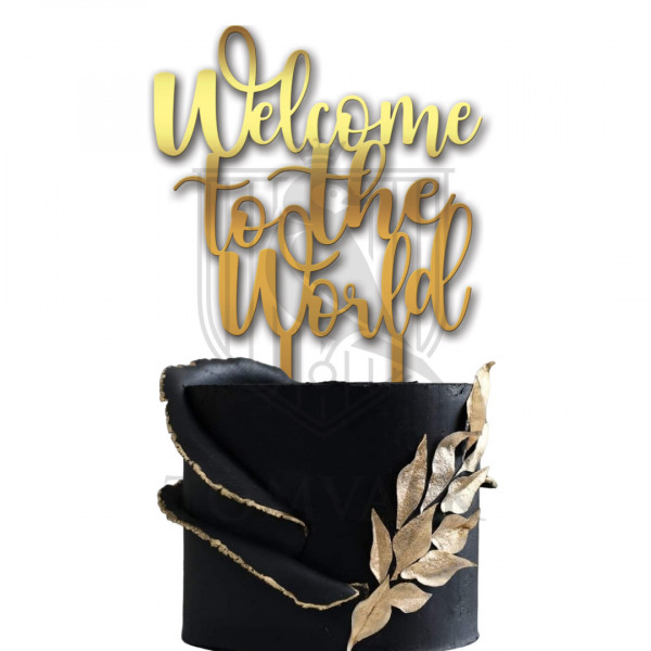 Topper tort "Welcome to the world"