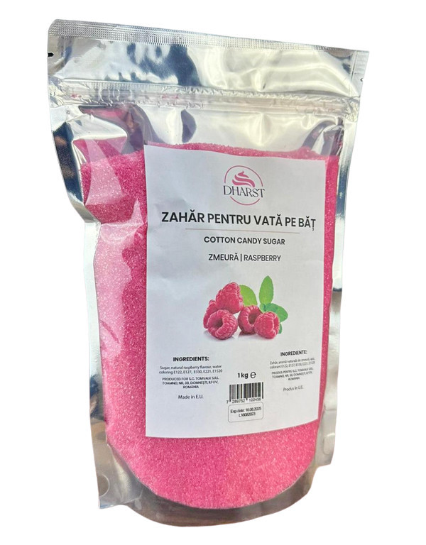 Zahar pentru vata pe bat - Zmeura - Dharst - 1 kg
