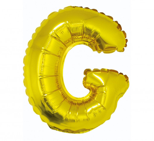Balon Folie 35 cm - Litera "G", Auriu