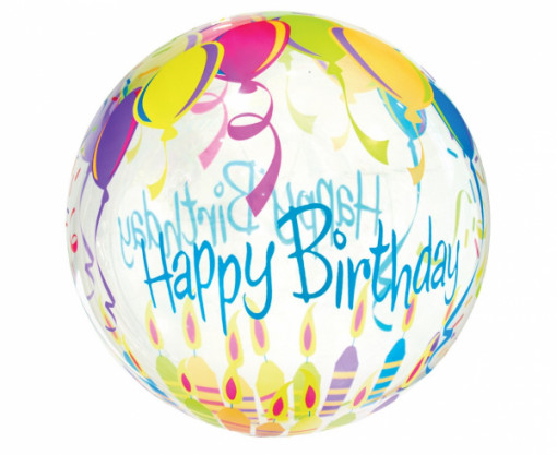 Balon folie 45 cm - "Happy Birthday"