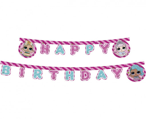 Banner "Happy Birthday " LOL Sursprise - 2,1 m