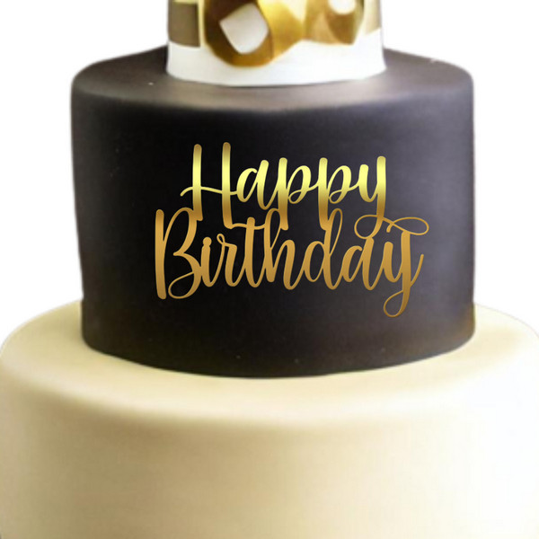 Cake Topper "Happy Birthday" FP2b