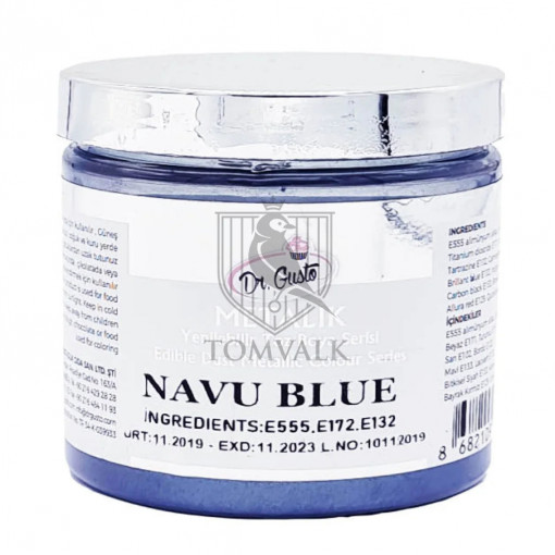 Colorant Pudra Metalizat - Dr. Gusto - 50 g - ALBASTRU INCHIS