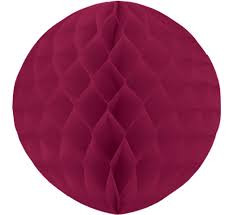 Decoratiune glob - rosu inchis - 30 cm