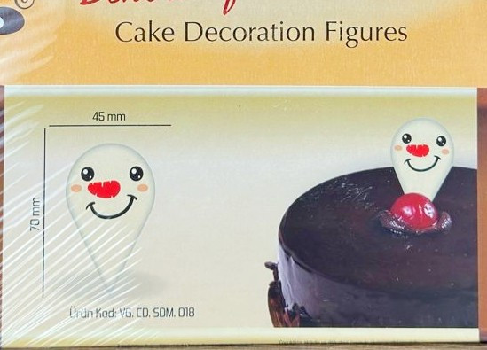 Decoratiuni din ciocolata - Om de zapada 2- cutie 200 buc