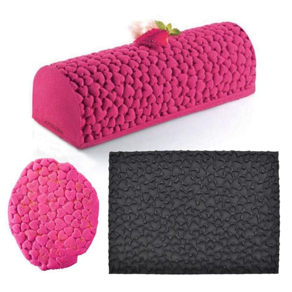 Kit forma silicon si Covoras Decor Love - Tort 3D Trunchi