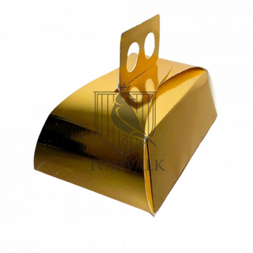 Pachet 100 cutii Cutii prajituri carton auriu 10 x 16 cm