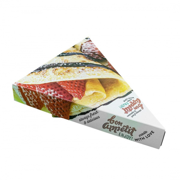 Pachet 50 cutii triungiulare pentru clatite