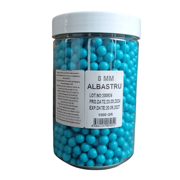 Perle 8 mm - ALBASTRU - MyBake - 1 kg