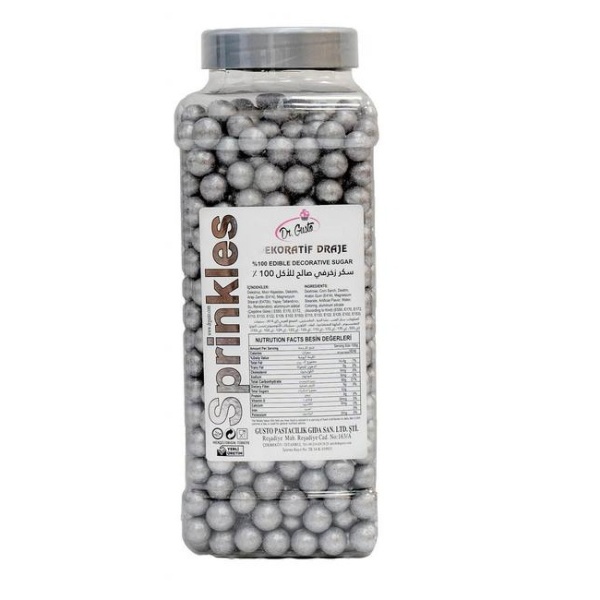 Perle 9 mm - ARGINTIU - 1 kg - Dr. Gusto