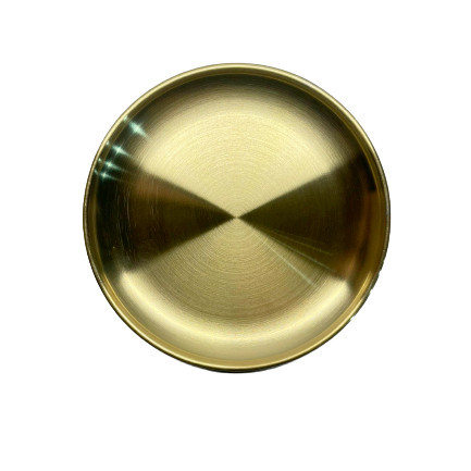 Tava rotunda - metal auriu - 17 cm