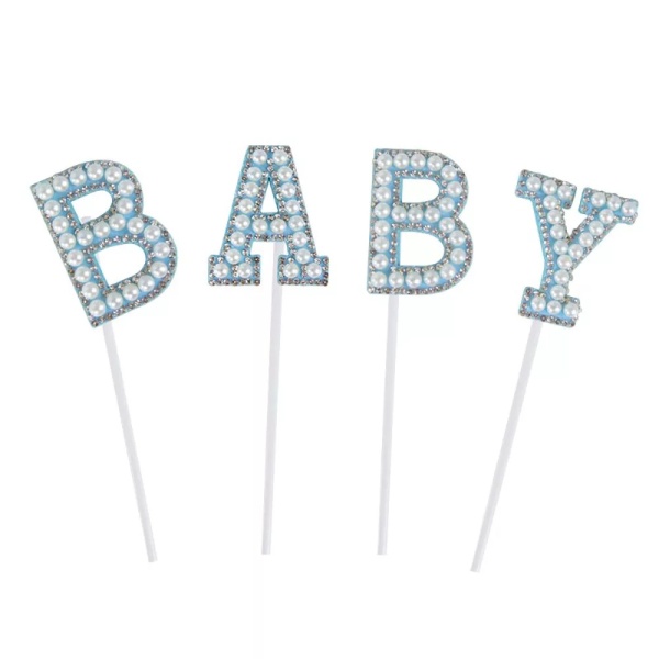 Topper tort - Baby - Albastru