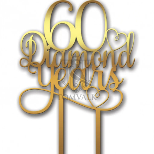 Topper tort "Diamond years"