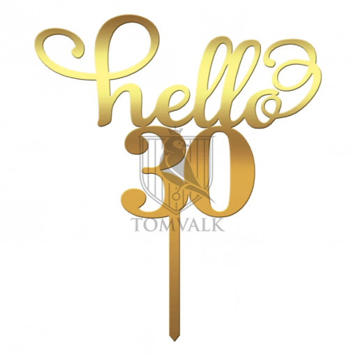 Topper tort "Hello" 2