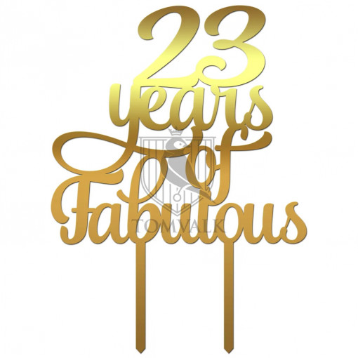 Topper "X Years of Fabulous" Lm