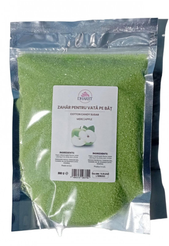 Zahar pentru vata pe bat - Mar verde - Dharst - 0,5 kg