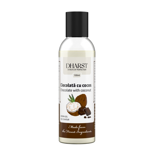 Aroma gel termostabila - CIOCOLATA CU COCOS - Dharst - 100ml.