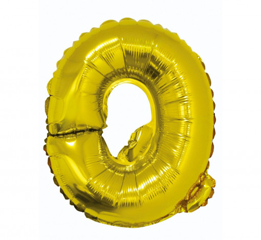 Balon Folie 35 cm - Litera "Q", Auriu