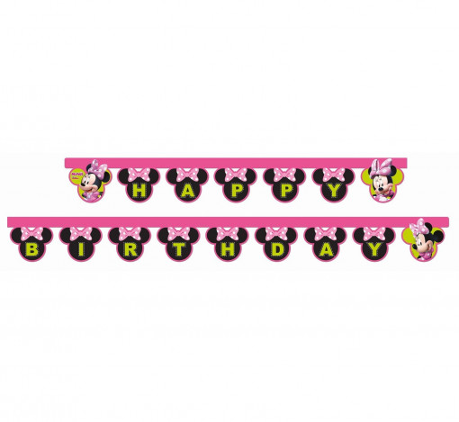 Banner "Happy Birthday" Minnie - 182 cm