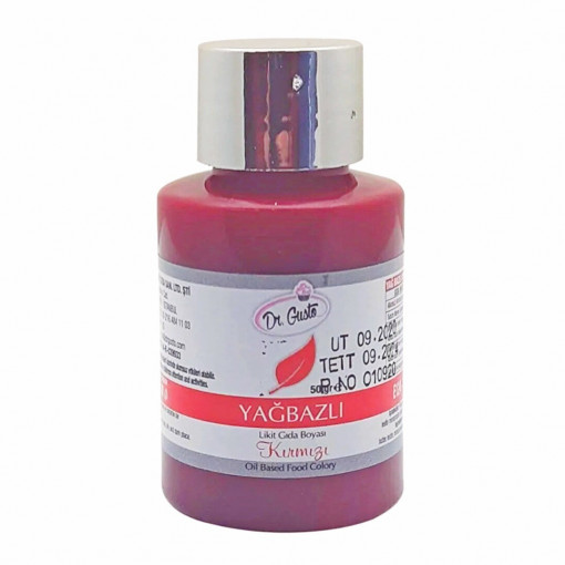 Colorant alimentar lichid liposolubil - Dr. Gusto - ROSU - 50 gr