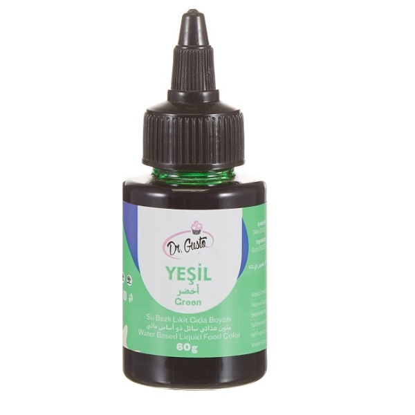 Colorant alimentar lichid pe baza de apa - Dr. Gusto - VERDE - 60 gr