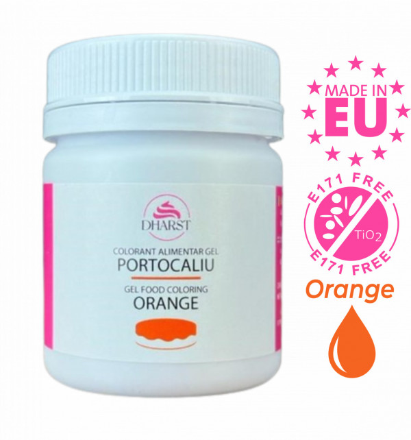 Colorant gel - PORTOCALIU - 80g - Dharst