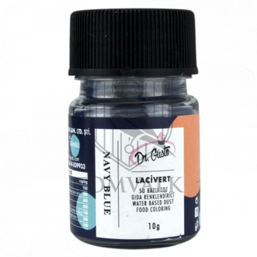 Colorant pudra hidrosolubil - Dr. Gusto - 10 g - ALBASTRU MARIN (Navy Blue)