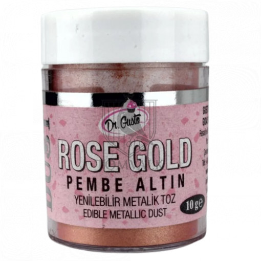 Colorant Pudra Metalizat - Dr. Gusto - 10 g - ROSE GOLD