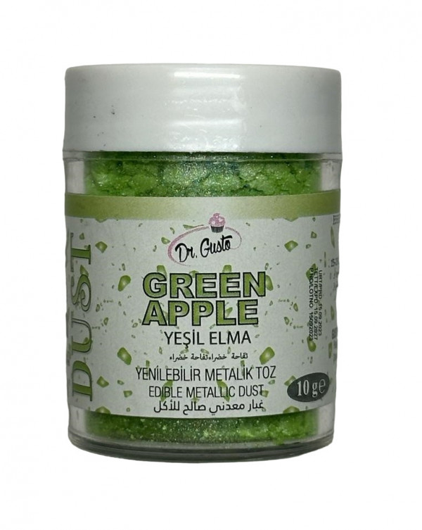 Colorant Pudra Metalizat - Dr. Gusto - 10 g - VERDE MAR (Apple green)