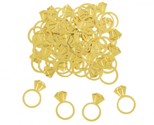Confetti Diamond rings - auriu metalic - 141 g