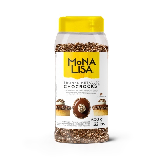 Decoratiuni din ciocolata - Chocrocks - Bronz metalic, Mona Lisa, 600 gr