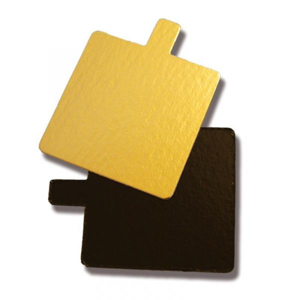 Monoportii auriu/negru - patrate 8x8 CM - pachet 200 buc.