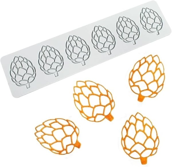 Mulaj din silicon - Dantela Frunze - T13157