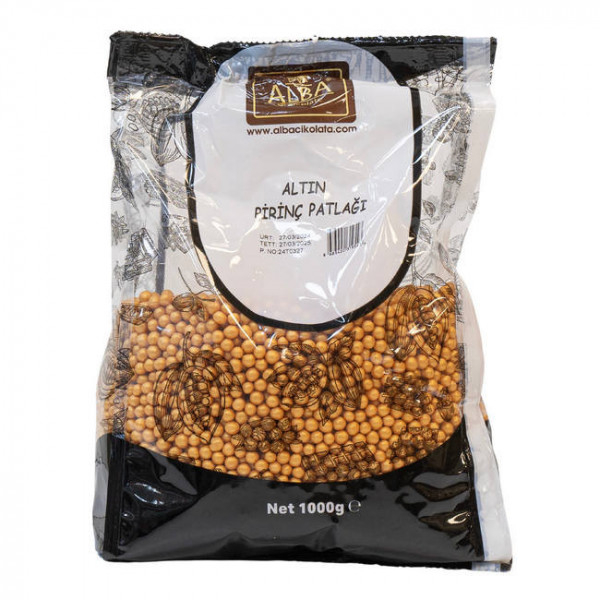 Perle din Orez Expandat 4 mm – AURIU – 1 kg – Alba Chocolate