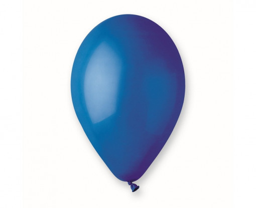 Set 50 baloane latex 33 cm - Albastru Inchis Pastel