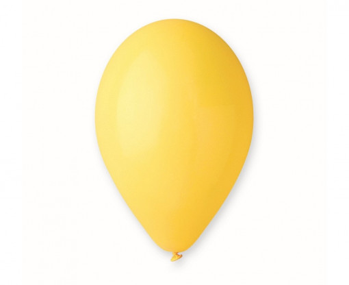 Set 50 baloane latex 33 cm - Galben Pastel