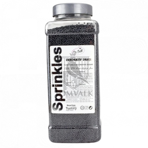 Sprinkles cakepops 2 mm - NEGRU - Dr Gusto - 1 kg