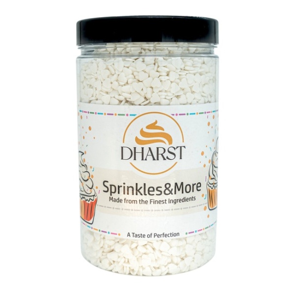 Sprinkles inimi albe - 800 gr - Dharst
