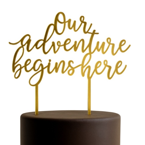 Topper "Our adventure begin here"
